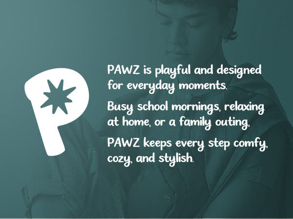 Men's PAWZ footwear brand story.