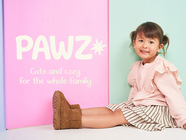 Lynx Short Toddler PAWZ footwear lifestyle image.